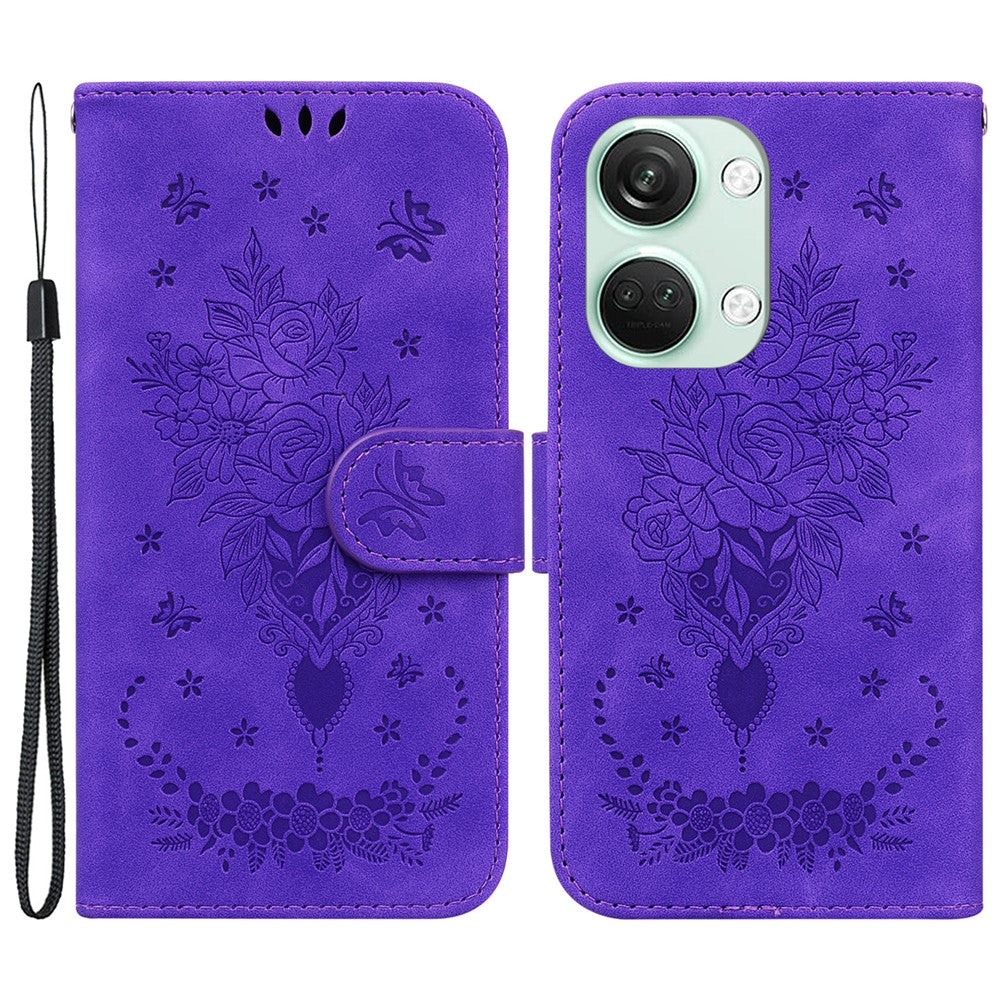 OnePlus Nord 3 5G / Ace 2V PU-läder+TPU plånboksfodral med 8 former och tryck