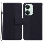For OnePlus Nord 3 5G / Ace 2V Geometry Imprinted Stand Drop-proof Shell PU Leather Wallet Phone Cover