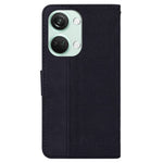 For OnePlus Nord 3 5G / Ace 2V Geometry Imprinted Stand Drop-proof Shell PU Leather Wallet Phone Cover