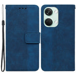 For OnePlus Nord 3 5G / Ace 2V Geometry Imprinted Stand Drop-proof Shell PU Leather Wallet Phone Cover