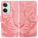 PU-läderfodral för OnePlus Nord 3 5G / Ace 2V Tiger Imprint plånboksfodral med skyddsskal