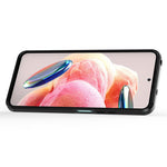 PC+TPU bakstycke för Xiaomi Redmi Note 12 4G, mobilskal glidande linsskyddande stödfodral