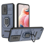 PC+TPU bakstycke för Xiaomi Redmi Note 12 4G, mobilskal glidande linsskyddande stödfodral