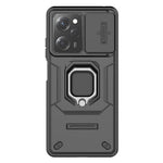 Kickstand Phone Case for Xiaomi Redmi Note 12 Pro 5G / Note 12 Pro Speed 5G , PC+TPU Slide Camera Protection Cover