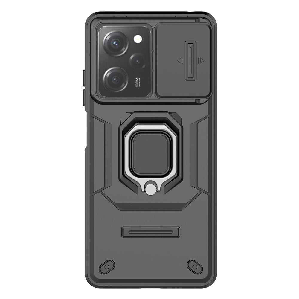 Kickstand Phone Case for Xiaomi Redmi Note 12 Pro 5G / Note 12 Pro Speed 5G , PC+TPU Slide Camera Protection Cover