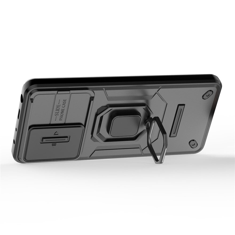 Kickstand Phone Case for Xiaomi Redmi Note 12 Pro 5G / Note 12 Pro Speed 5G , PC+TPU Slide Camera Protection Cover