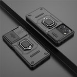 Kickstand Phone Case for Xiaomi Redmi Note 12 Pro 5G / Note 12 Pro Speed 5G , PC+TPU Slide Camera Protection Cover