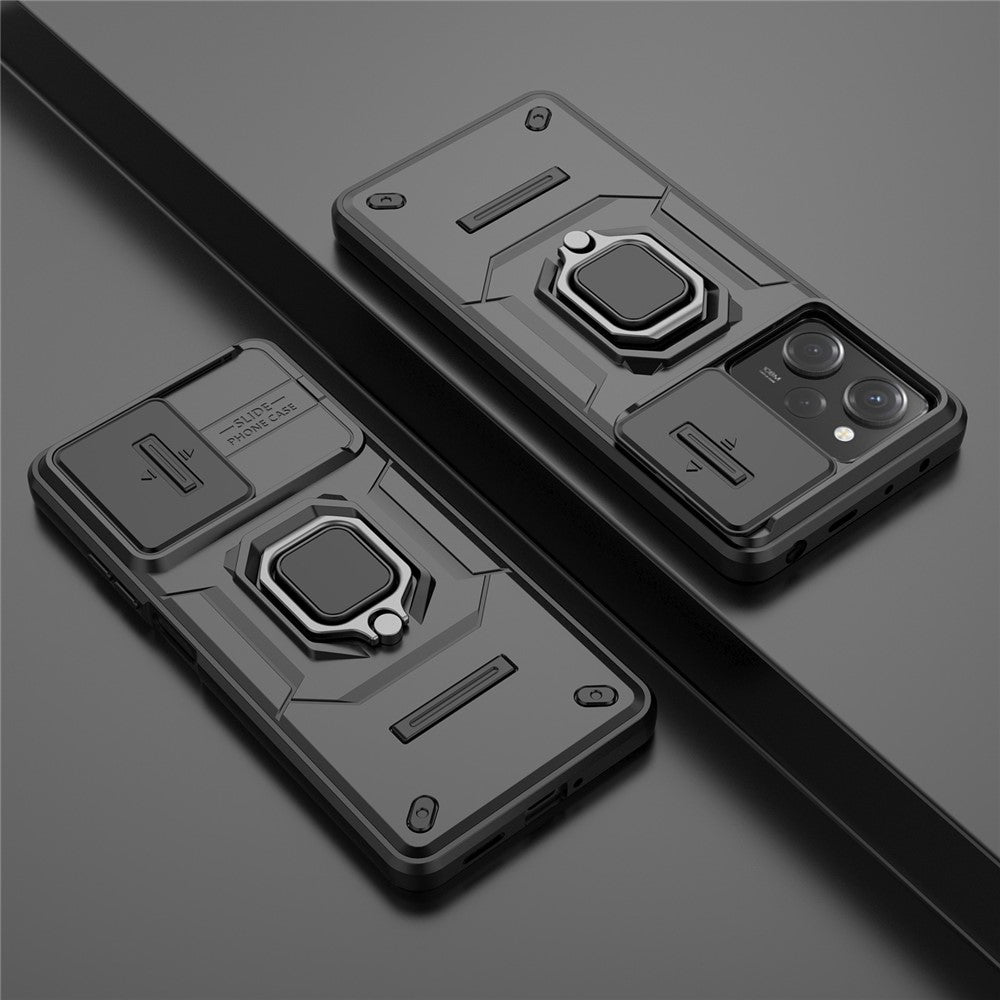 Kickstand Phone Case for Xiaomi Redmi Note 12 Pro 5G / Note 12 Pro Speed 5G , PC+TPU Slide Camera Protection Cover