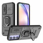 Bakstycke för Samsung Galaxy A54 5G PC+TPU mobilskal Skjutbart Linsskydd med Stöd