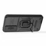 Back Shell for Samsung Galaxy A54 5G PC+TPU Phone Case Slide Lens Protection Cover with Kickstand