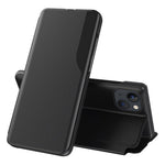 For iPhone 15 Phone Case Folio Flip PU Leather Stand Cover