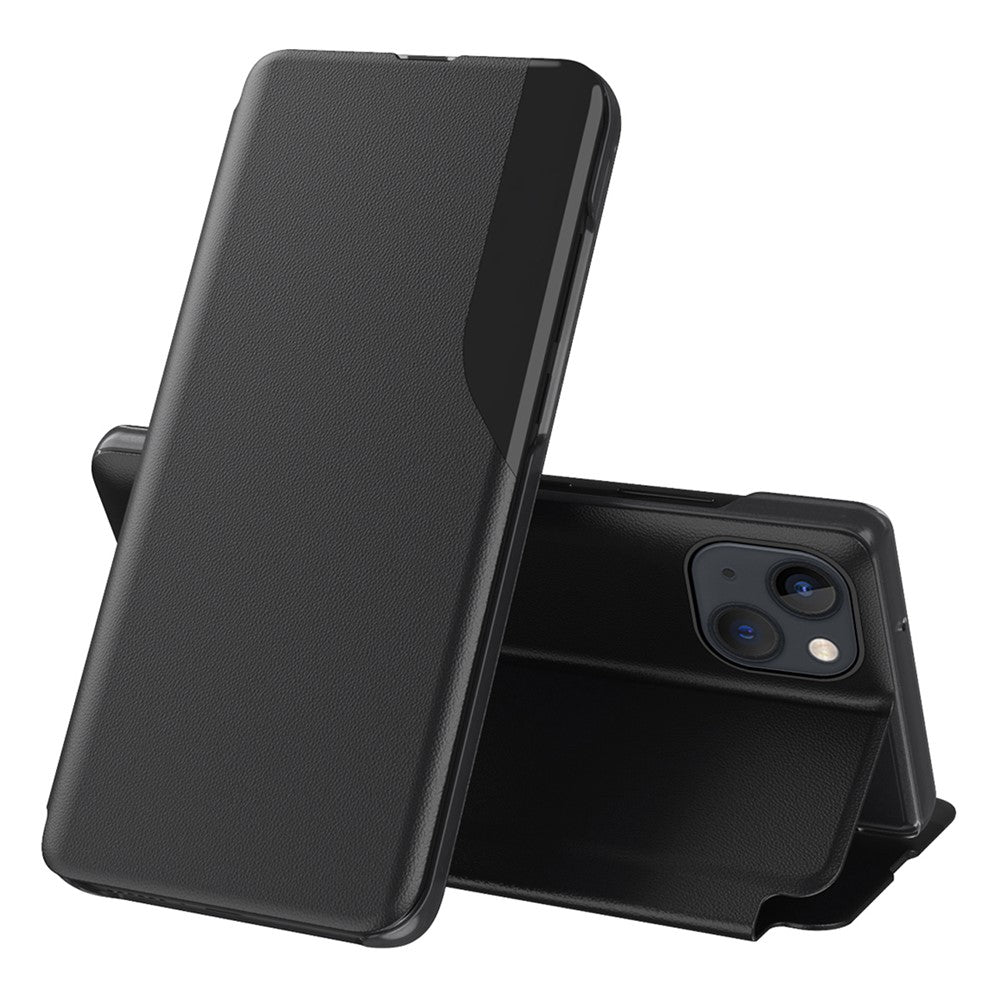 For iPhone 15 Phone Case Folio Flip PU Leather Stand Cover