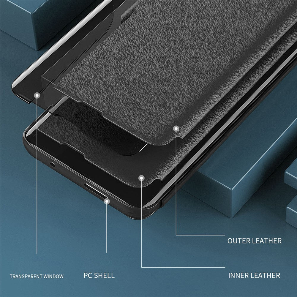 For iPhone 15 Phone Case Folio Flip PU Leather Stand Cover