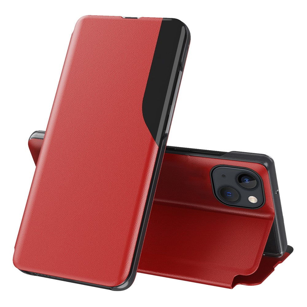 For iPhone 15 Phone Case Folio Flip PU Leather Stand Cover