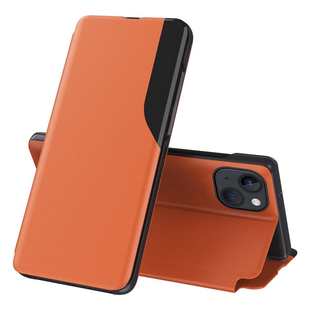 For iPhone 15 Phone Case Folio Flip PU Leather Stand Cover