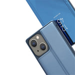 For iPhone 15 Flip Leather Cover with Stand Full Body Protective Phone Case