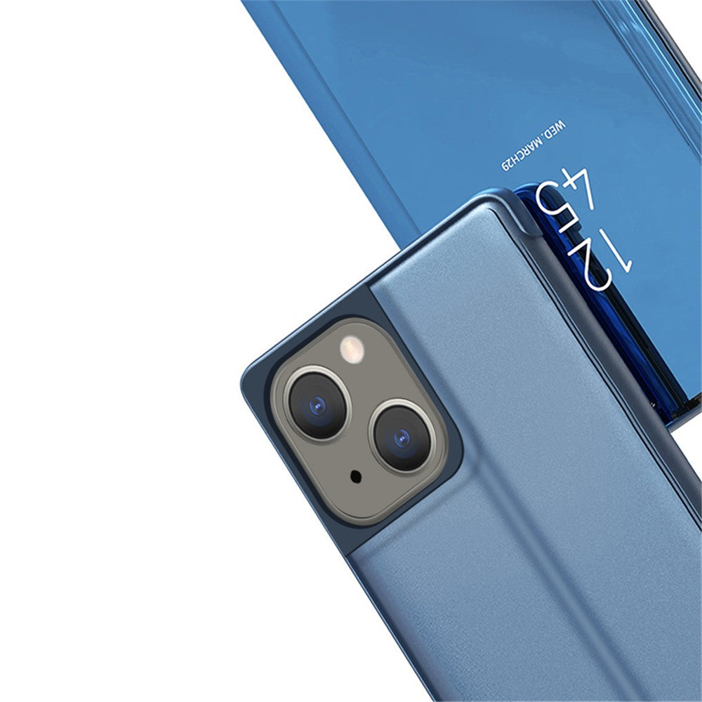 For iPhone 15 Flip Leather Cover with Stand Full Body Protective Phone Case