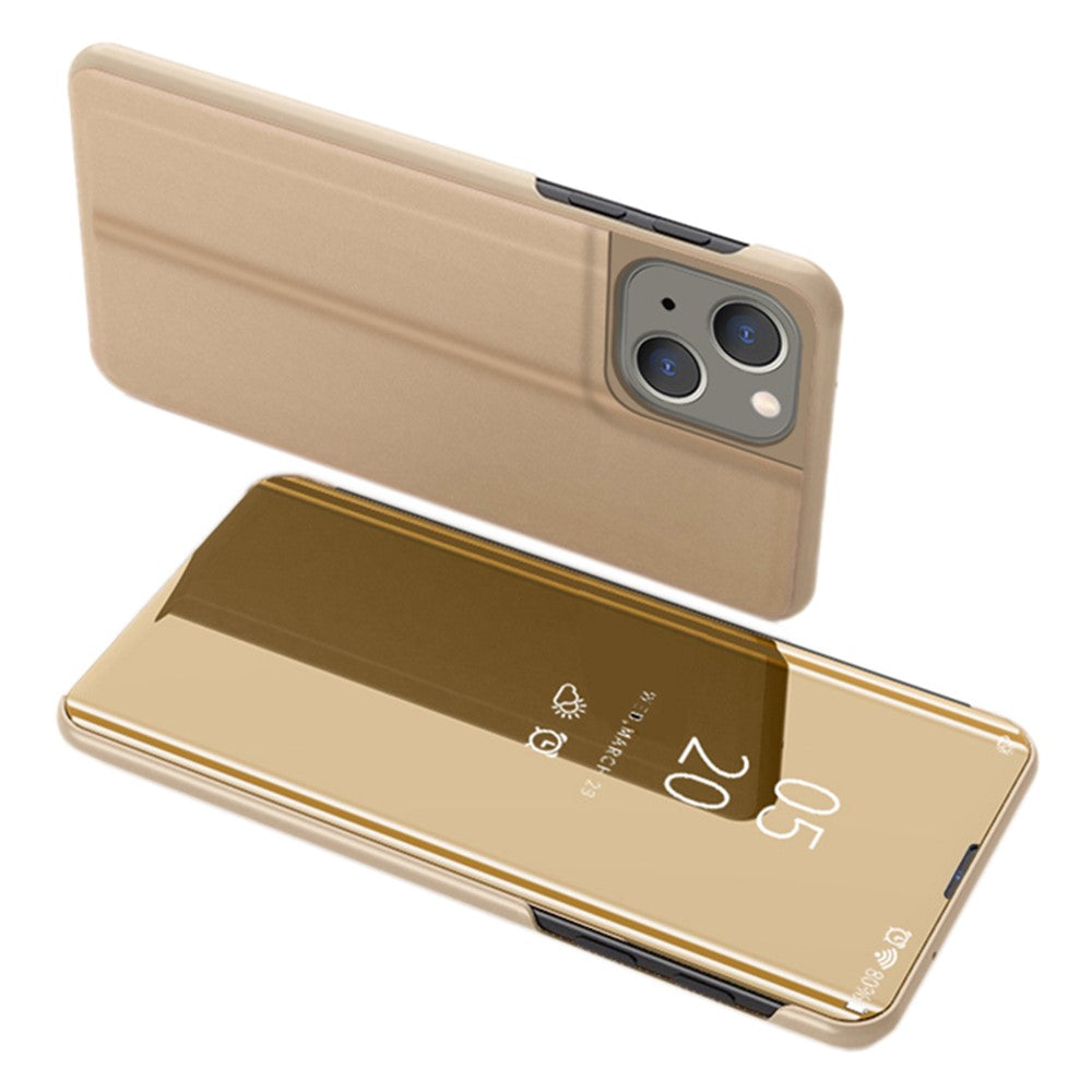 For iPhone 15 Flip Leather Cover with Stand Full Body Protective Phone Case