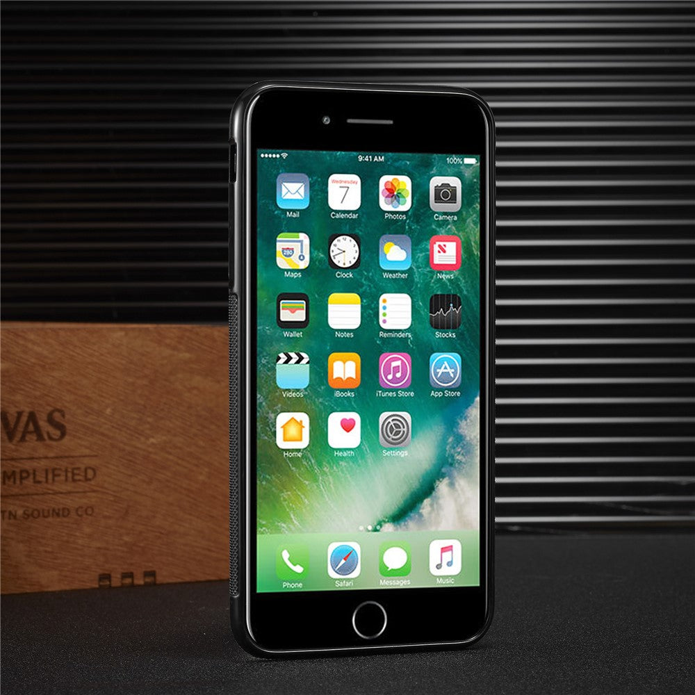 LC.IMEEKE til iPhone 7 / 8 / SE (2020) / SE (2022) Etui i PU-læder + TPU + EVA med kulfibertekstur
