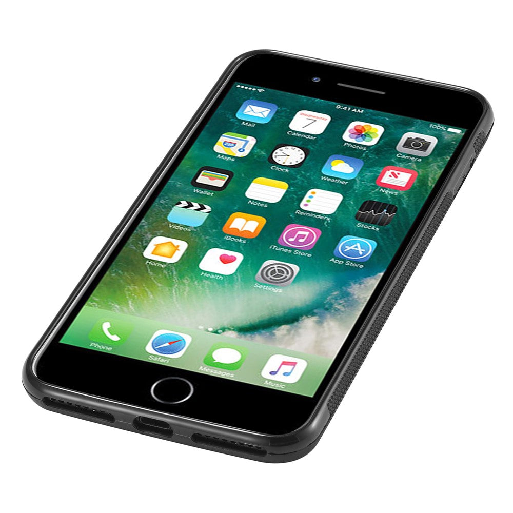 LC.IMEEKE til iPhone 7 / 8 / SE (2020) / SE (2022) Etui i PU-læder + TPU + EVA med kulfibertekstur