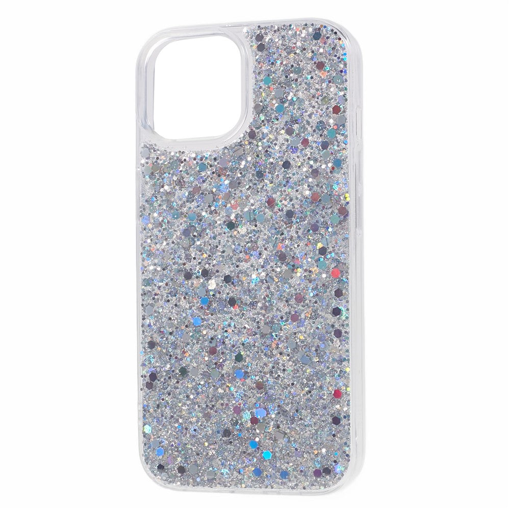 Glitter Shiny Sparkle Cover for iPhone 15 , Anti-Scratch Soft TPU Phone Case