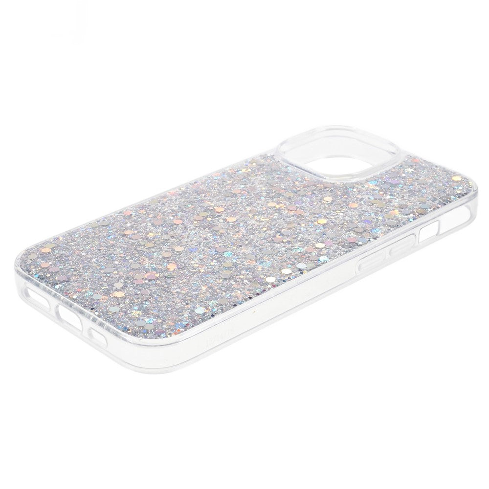 Glitter Shiny Sparkle Cover for iPhone 15 , Anti-Scratch Soft TPU Phone Case