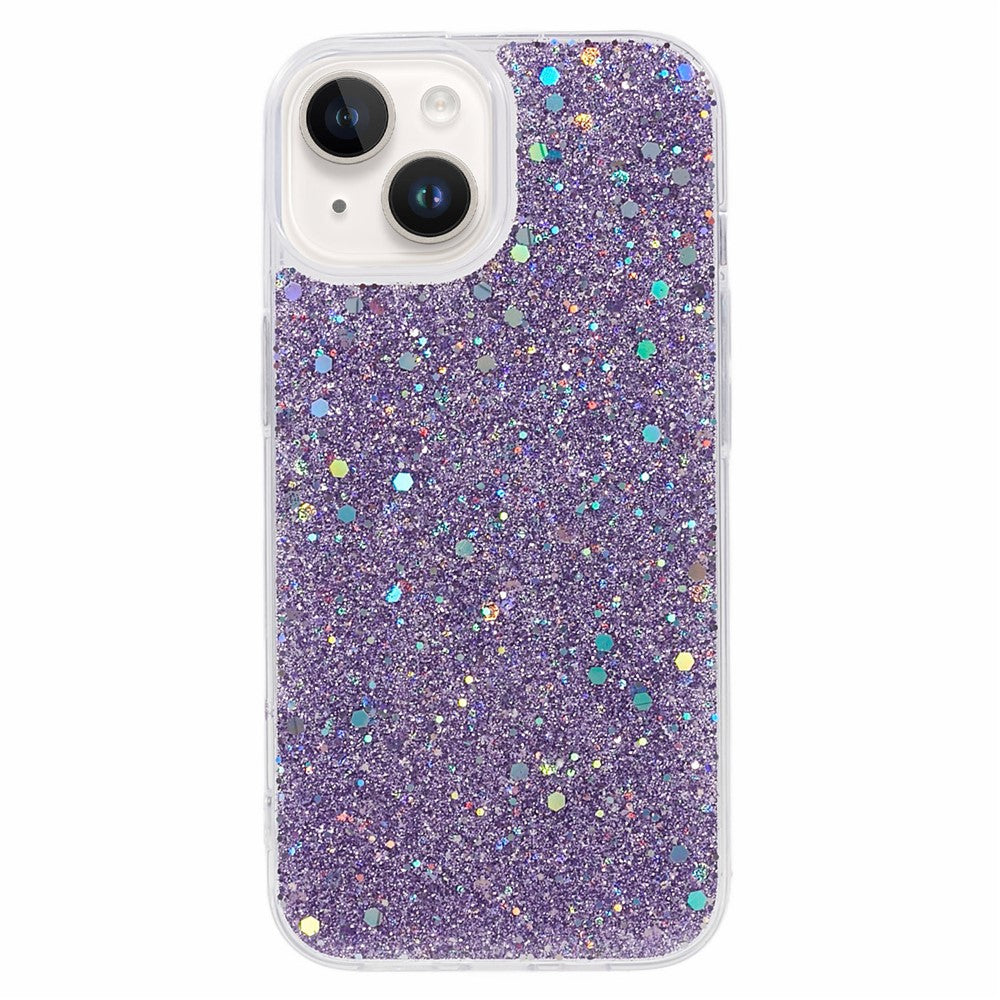 Glitter Shiny Sparkle Cover for iPhone 15 , Anti-Scratch Soft TPU Phone Case