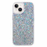 iPhone 15 Plus Glitter Mobilskal Stötsäkert TPU Glittrigt Bakstycke