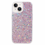 iPhone 15 Plus Glitter Mobilskal Stötsäkert TPU Glittrigt Bakstycke