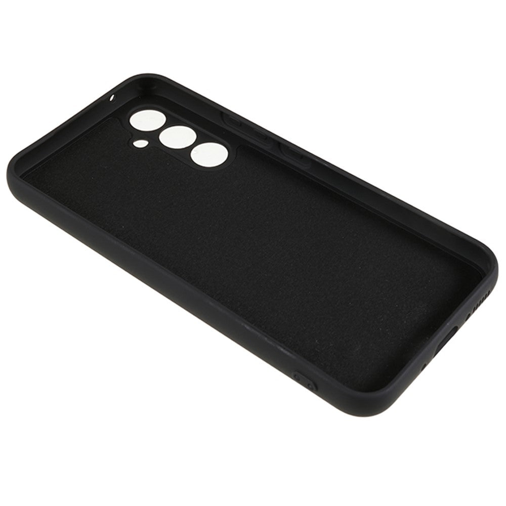 For Samsung Galaxy S23 FE Fiber Lining Rubberized TPU Phone Cover Anti-Scratch Back Case