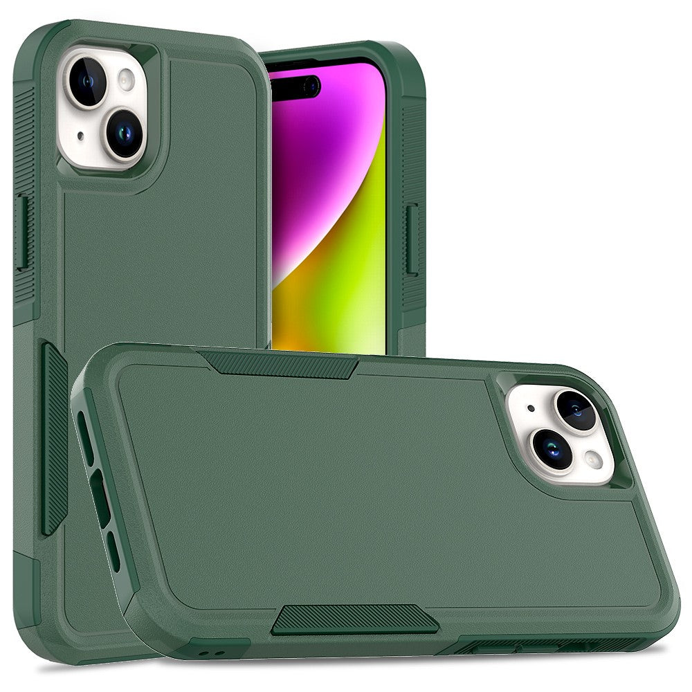 Til iPhone 15 Plus PC+TPU Dobbeltlagsbeskyttelsescover Stødsikkert Telefoncover