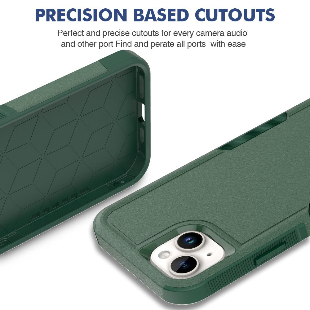 Til iPhone 15 Plus PC+TPU Dobbeltlagsbeskyttelsescover Stødsikkert Telefoncover
