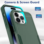 For iPhone 15 Pro Max Mobile Phone Back Cover PC+TPU Drop Protection Case