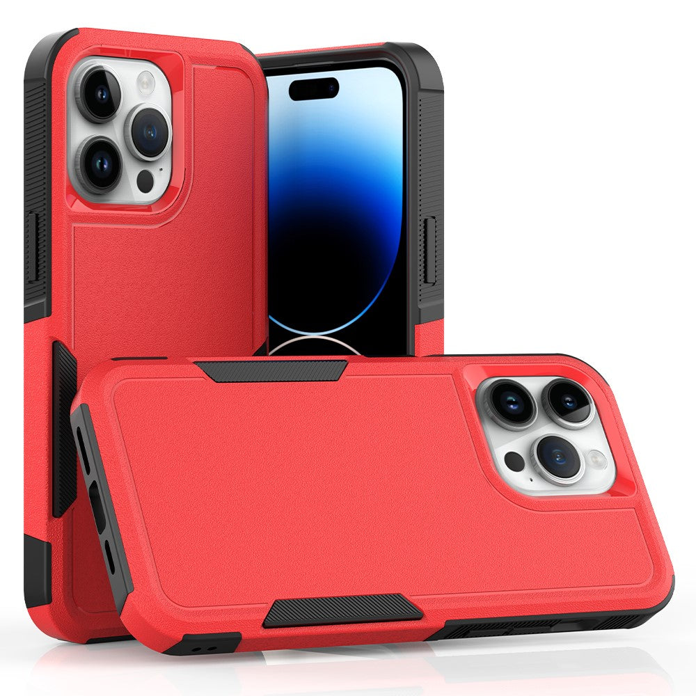 For iPhone 15 Pro Max Mobile Phone Back Cover PC+TPU Drop Protection Case