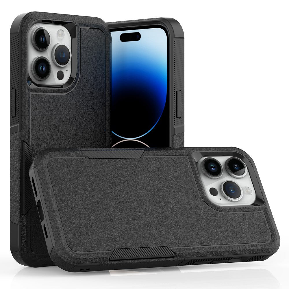 For iPhone 15 Pro Max Mobile Phone Back Cover PC+TPU Drop Protection Case