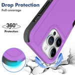 For iPhone 15 Pro Anti-scratch Phone Case PC+TPU Shockproof Back Cover