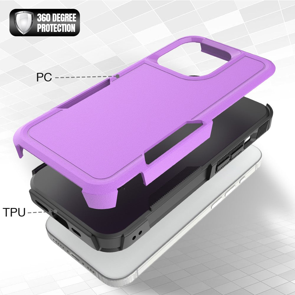 For iPhone 15 Pro Anti-scratch Phone Case PC+TPU Shockproof Back Cover