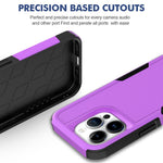 For iPhone 15 Pro Anti-scratch Phone Case PC+TPU Shockproof Back Cover