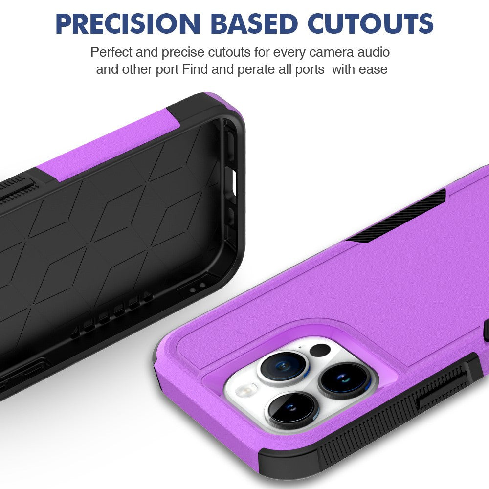 For iPhone 15 Pro Anti-scratch Phone Case PC+TPU Shockproof Back Cover