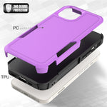 For iPhone 15 Dual Layer Protection PC+TPU Cover Anti-fall Phone Case