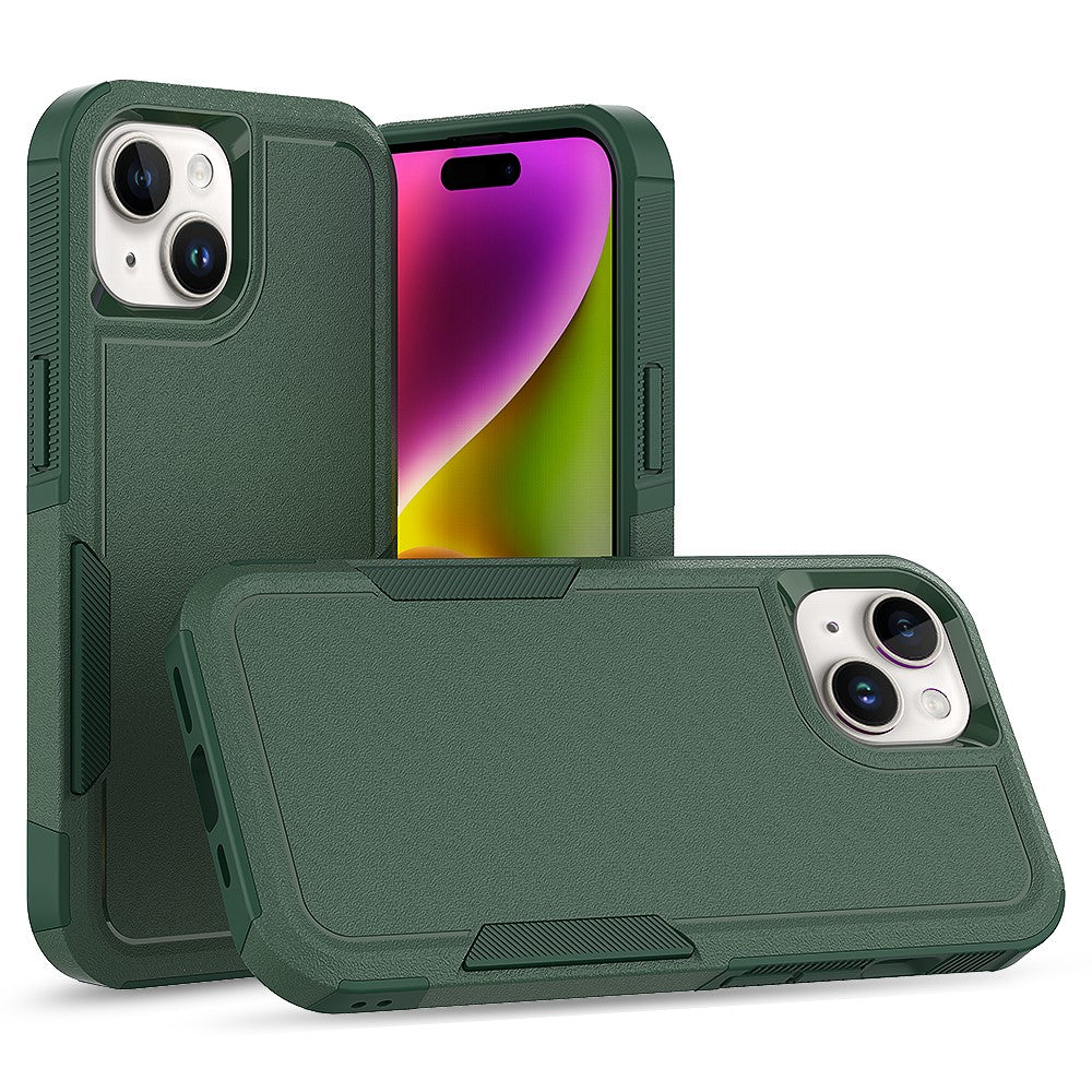 For iPhone 15 Dual Layer Protection PC+TPU Cover Anti-fall Phone Case