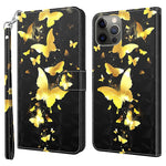 For iPhone 15 Plus Stand Feature Flip Case PU Leather 3D Pattern Printing Wallet Phone Cover with Strap