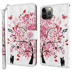 For iPhone 15 Plus Stand Feature Flip Case PU Leather 3D Pattern Printing Wallet Phone Cover with Strap
