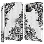 For iPhone 15 Plus Stand Feature Flip Case PU Leather 3D Pattern Printing Wallet Phone Cover with Strap
