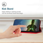 Läderplånboksfodral för Samsung Galaxy A33 5G Triangeltryck Anti-fall-mobilskal med rem
