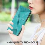 For iPhone 12 / iPhone 12 Pro 6.1 inch PU Leather Stand Phone Case Triangle Imprinted Wallet Cover with Strap