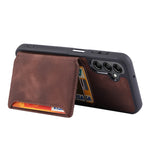 For Samsung Galaxy S23 FE PU Leather Coated TPU Kickstand Phone Case RFID Blocking Wallet Cover