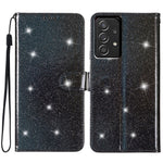 Til Samsung Galaxy A23 4G / A23 5G (Global Version) Pung Stander Glitrende PU Læder Etui Folio Flip Telefon Cover