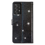 Til Samsung Galaxy A33 5G Glimmer PU Læder Flip Cover med Kortholder, Standerfunktion og Rem