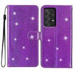 Til Samsung Galaxy A33 5G Glimmer PU Læder Flip Cover med Kortholder, Standerfunktion og Rem